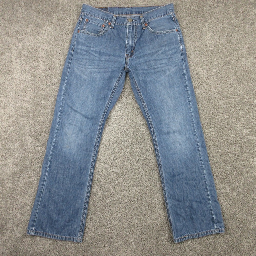 Levis Jeans Mens 31x30 Blue 527 Slim Bootcut Western Cowboy Rodeo Denim Pants